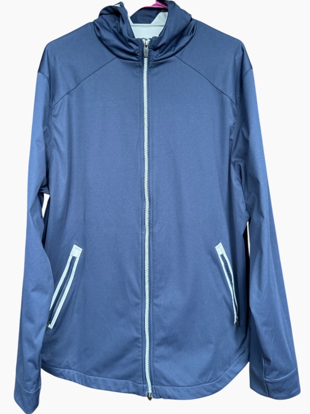 Graham Luxe Full Zip Golf Wind Hooded Lightweight Jacket Sz L